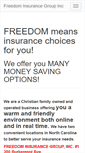 Mobile Screenshot of freedominsurancenc.com