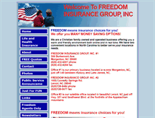 Tablet Screenshot of freedominsurancenc.com